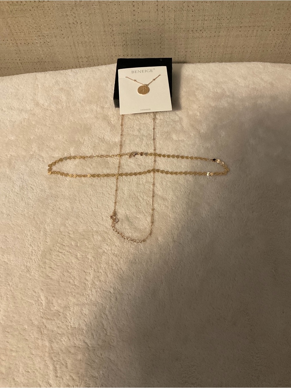 Gold Layered Necklace Trio - Delicate Disc and Chain Set